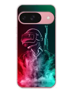 Чехол для Google Pixel 10 с картинкой «PUBG — огненный воин»