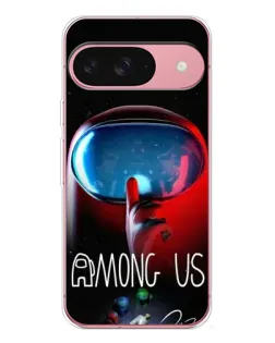 Чехол для Google Pixel 10 с картинкой «Красный импостер — макро»