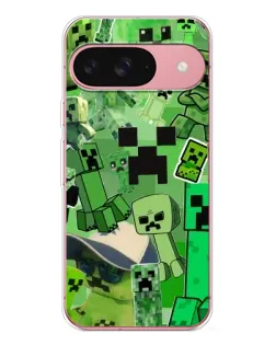 Чехол для Google Pixel 10 с картинкой «Криперы Minecraft»