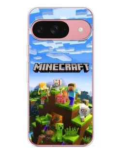 Чехол для Google Pixel 10 с картинкой «Minecraft классический мир»