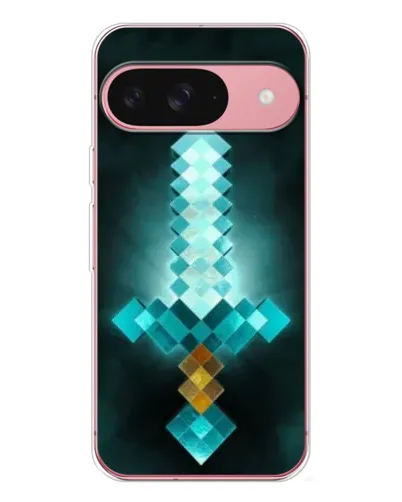 Чехол для Google Pixel 10 с картинкой «Алмазный меч неон»