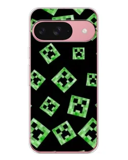 Чехол для Google Pixel 10 с картинкой «Паттерн с криперами»