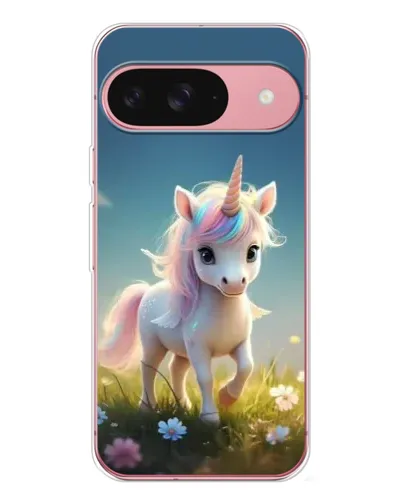 Чехол для Google Pixel 10 с картинкой «Единорог на поляне»