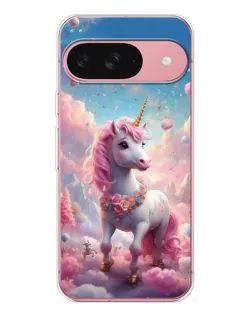 Чехол для Google Pixel 10 с картинкой «Единорог среди облаков»