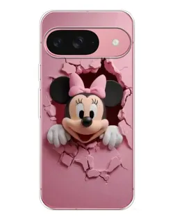 Чехол для Google Pixel 10 с картинкой «Минни сквозь стену»