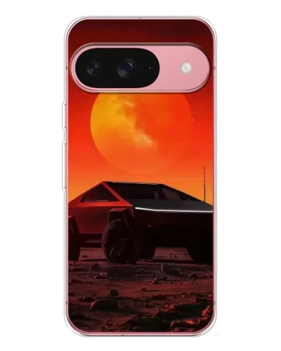 Чехол для Google Pixel 10 с картинкой «Cybertruck на Марсе»