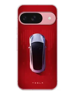 Чехол для Google Pixel 10 с картинкой «Tesla Top View»