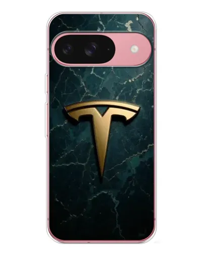 Чехол для Google Pixel 10 с картинкой «Мраморная Tesla Gold»