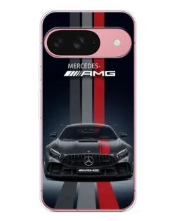Чехол для Google Pixel 10 с картинкой «Mercedes — белый карбон»