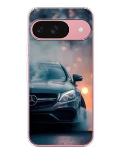 Чехол для Google Pixel 10 с картинкой «Mercedes — ночной город»