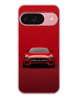 Чехол для Google Pixel 10 с картинкой «Красный Mercedes AMG»
