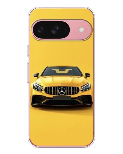 Чохол для Google Pixel 10 з картинкою «Жовтий Mercedes GT»