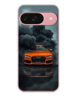 Чохол для Google Pixel 10 з картинкою «Audi у хмарах диму»