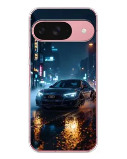 Чохол для Google Pixel 10 з картинкою «Нічне місто та Audi»