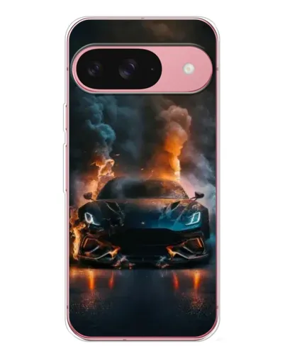 Чехол для Google Pixel 10 с картинкой «Lamborghini дымная эстетика»