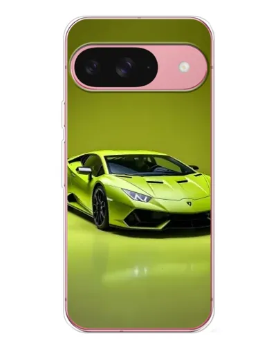 Чехол для Google Pixel 10 с картинкой «Салатовый Lamborghini Huracan»