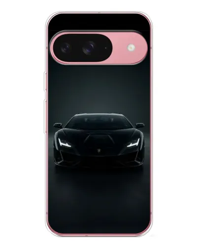 Чехол для Google Pixel 10 с картинкой «Черный Lamborghini Aventador»