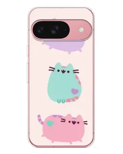 Чехол для Google Pixel 10 с картинкой «Pusheen трио»