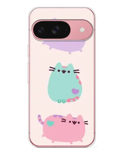 Чехол для Google Pixel 10 с картинкой «Pusheen трио»