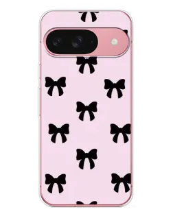 Чохол для Google Pixel 10 з картинкою «Чорні банти Coquette»