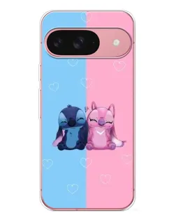 Чохол для Google Pixel 10 з картинкою «Stitch та Angel Love»