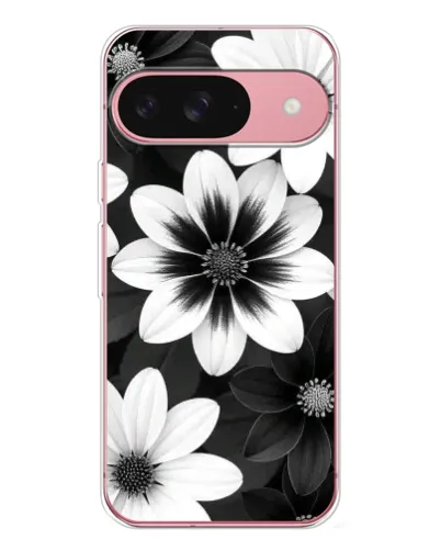 Чехол для Google Pixel 10 с картинкой «Монохромные астры»