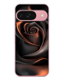 Чехол для Google Pixel 10 с картинкой «Шелковая черная роза»