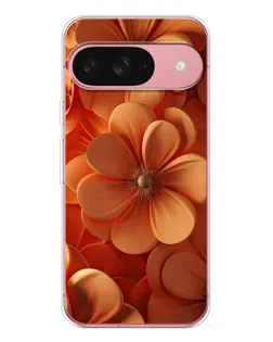 Чехол для Google Pixel 10 с картинкой «Оранжевый макро цветок»