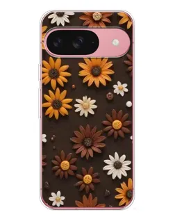 Чехол для Google Pixel 10 с картинкой «Узор из маленьких подсолнухов»