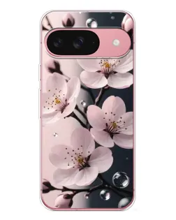 Чехол для Google Pixel 10 с картинкой «Нежная сакура и капли»