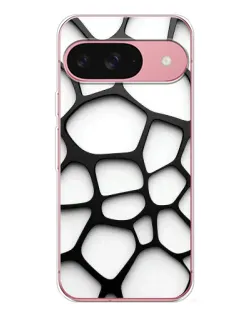 Чехол для Google Pixel 10 с картинкой «Белая объемная сетка»