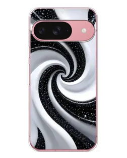 Чехол для Google Pixel 10 с картинкой «Черно-белая спираль»