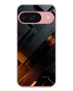 Чехол для Google Pixel 10 с картинкой «Черные геометрические блоки»