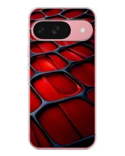Чехол для Google Pixel 10 с картинкой «Красная глянцевая сетка»