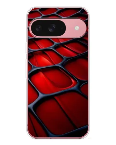 Чехол для Google Pixel 10 с картинкой «Красная глянцевая сетка»