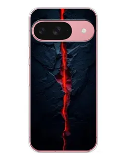 Чехол для Google Pixel 10 с картинкой «Kрасная лавовая трещина»