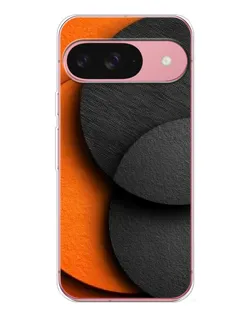 Чехол для Google Pixel 10 с картинкой «Геометрия оранжевых кругов»