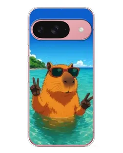 Чехол для Google Pixel 10 с картинкой «Морская капибара»