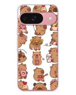 Чехол для Google Pixel 10 с картинкой «Стикерпак с капибарами»