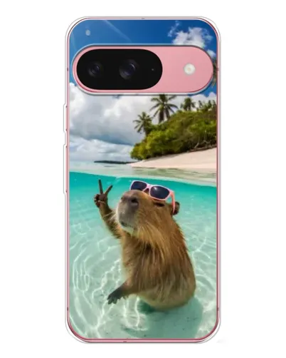 Чехол для Google Pixel 10 с картинкой «Капибара на море»
