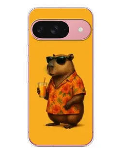 Чехол для Google Pixel 10 с картинкой «Капибара на отдыхе»