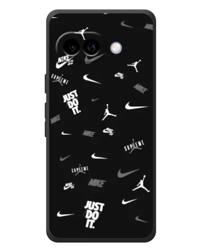 Чохол для Google Pixel 10a з картинкою «Nike Black Pattern»
