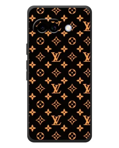 Чохол для Google Pixel 10a з картинкою «Золота монограма LV»