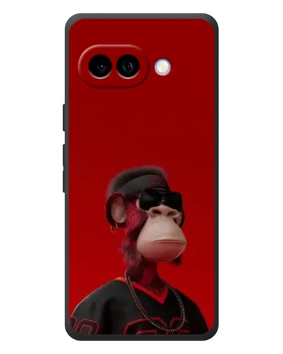 Чохол для Google Pixel 10a з картинкою «Bored Ape в червоному»