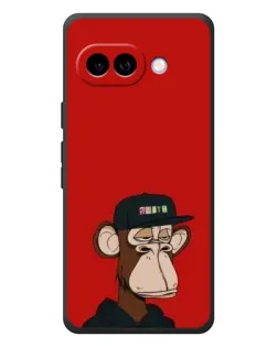 Чехол для Google Pixel 10a с картинкой «Bored Ape — красный фон»