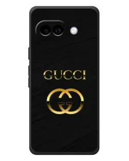 Чохол для Google Pixel 10a з картинкою «Золотий логотип Gucci»