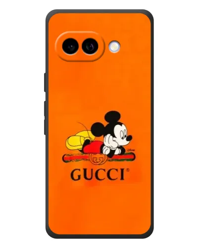 Чохол для Google Pixel 10a з картинкою «Міккі Маус Gucci — помаранч»