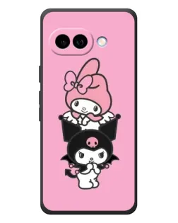 Чехол для Google Pixel 10a с картинкой «Трио My Melody и Kuromi»