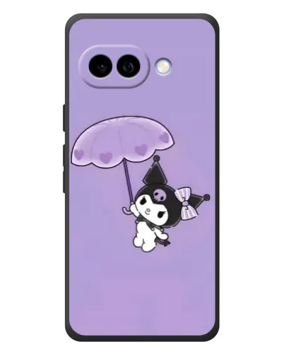 Чехол для Google Pixel 10a с картинкой «Kuromi с зонтиком»