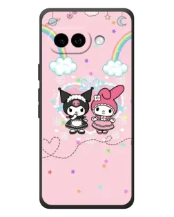 Чехол для Google Pixel 10a с картинкой «My Melody и Kuromi»